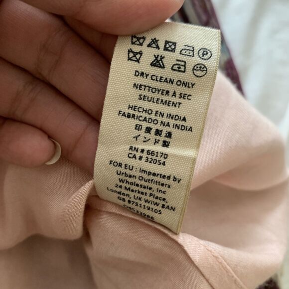 Free People Freyja Fringe Maxi Dress Medium Boho Fairy Strappy V Neck Whimsy - Picture 16 of 16